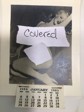 Marilyn Monroe calendar antique 1953